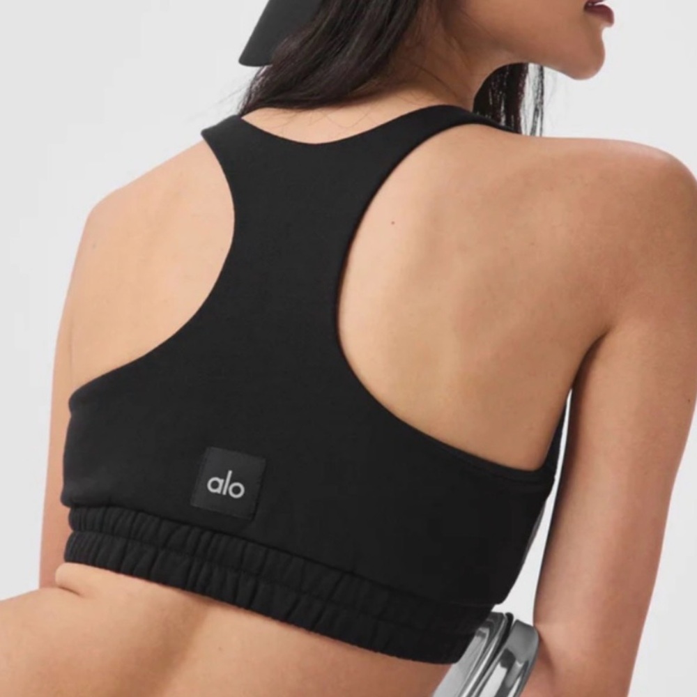 Alo Black Velvet Sports Bra